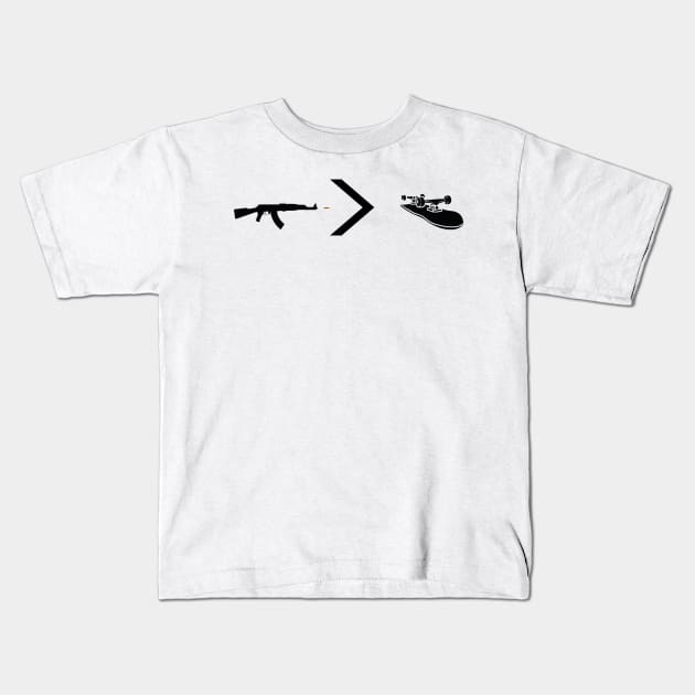 Ar Skateboard Kids T-Shirt by Holly ship